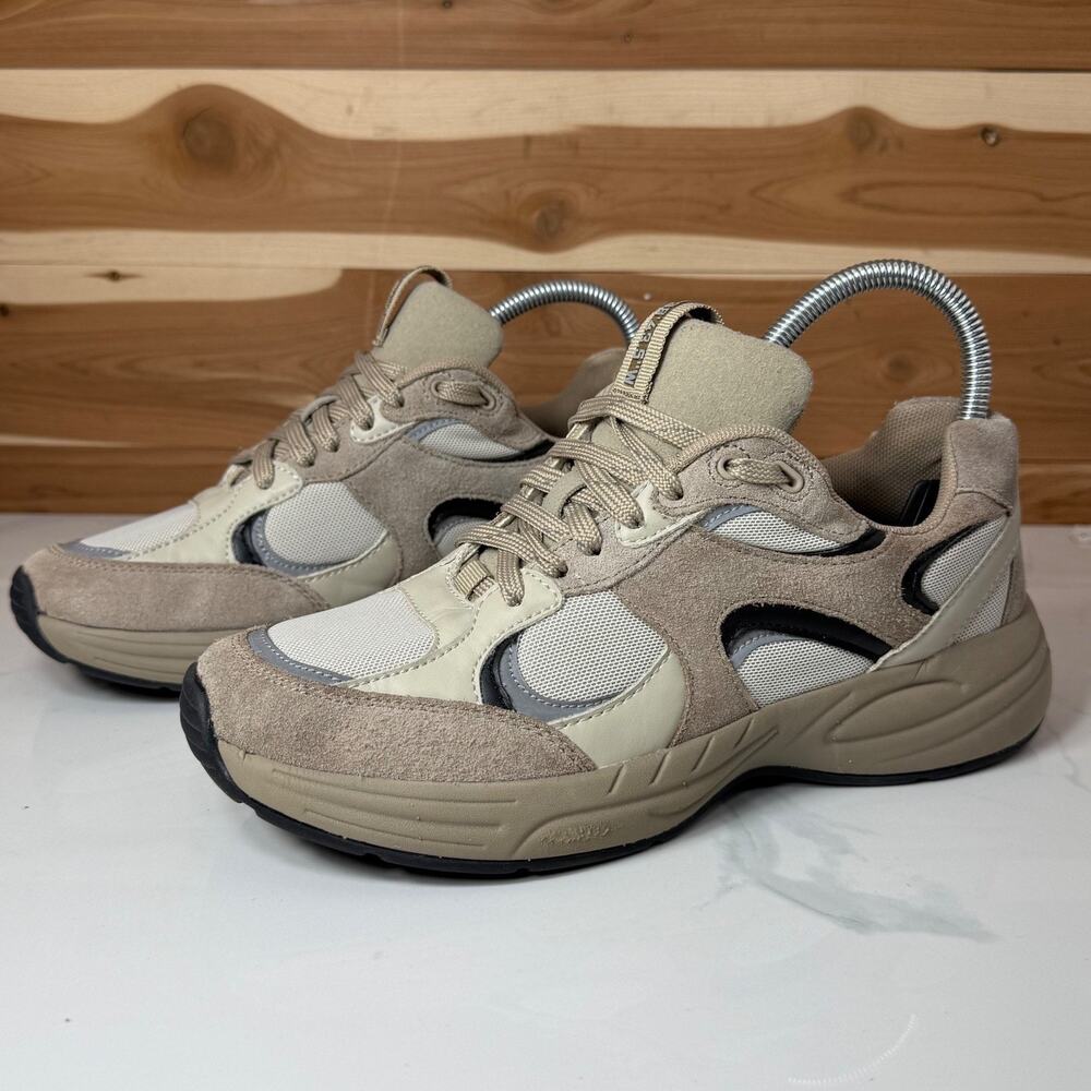 ZARA Contrasting Sneakers Taupe Gray Women's shoes Streetwear size 39 / US 8.5